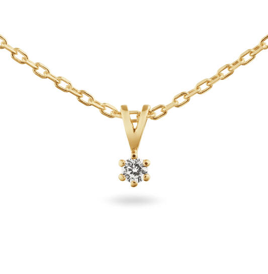  Kette - Solitaire Classique - 0.05ct