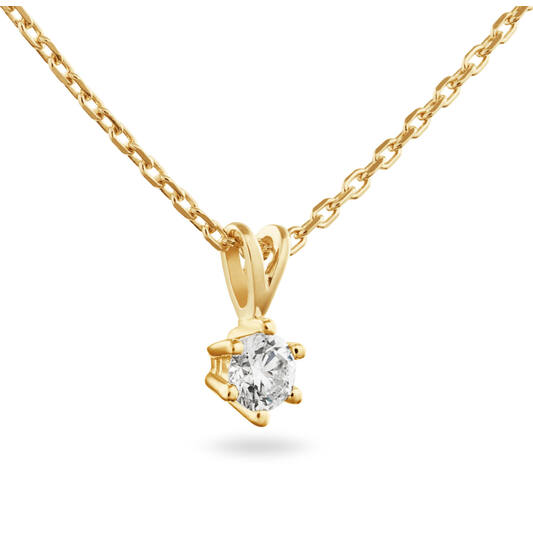  Necklace - Solitaire Classique - 0.2ct