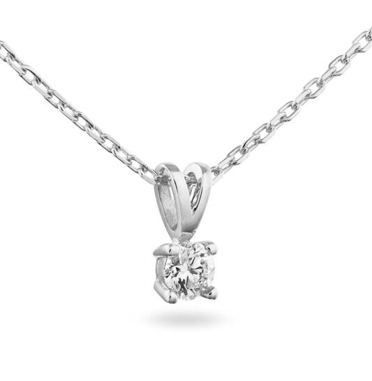  Necklace - Solitaire Moderne - 0.3ct