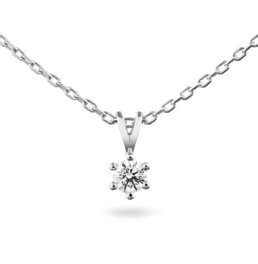  Collier - Solitaire Classique - 0.15ct