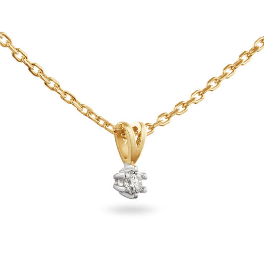  Kette - Solitaire Classique - 0.05ct