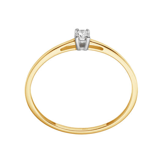  Rings - Solitaire Moderne - 0.1ct