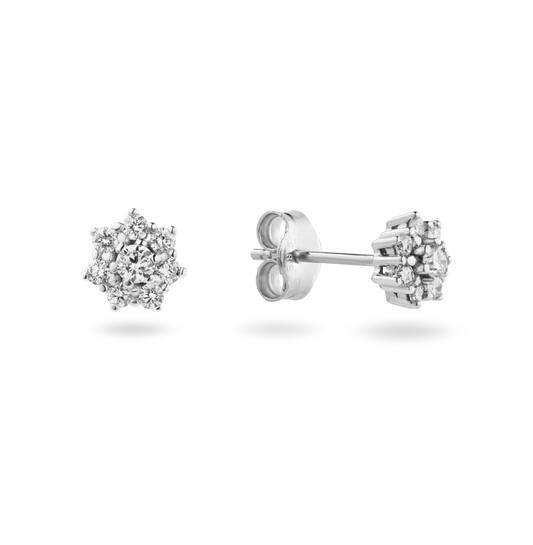  Ear studs - Rosette - 0.25ct