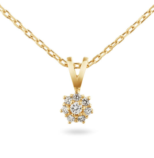  Kette - Rosette - 0.13ct