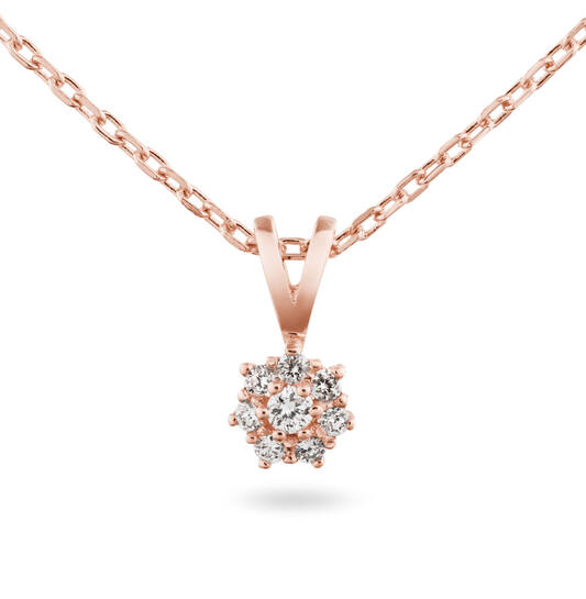  Kette - Rosette - 0.13ct