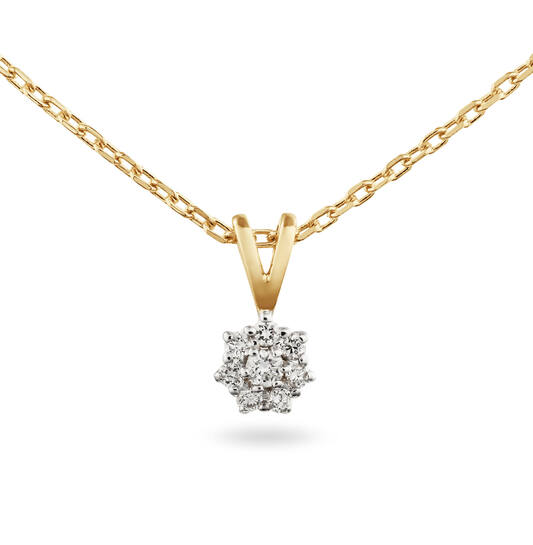  Collier - Rosette - 0.13ct