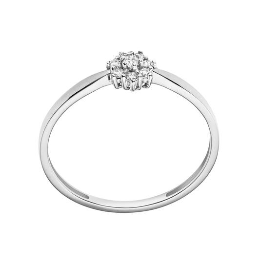  Rings with stone - Rosette - 0.09ct