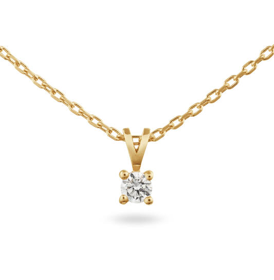  Kette - Solitaire Moderne - 0.15ct