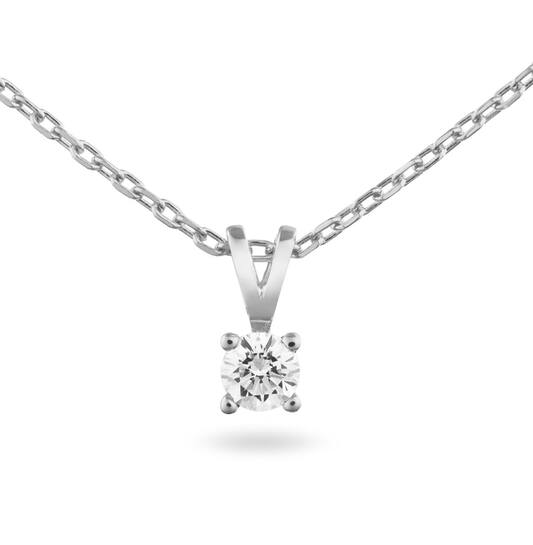  Necklace - Solitaire Moderne - 0.3ct