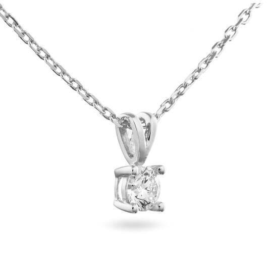  Collier - Solitaire Moderne - 0.5ct