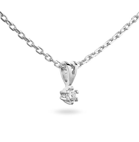 Necklace - Solitaire Classique - 0.05ct