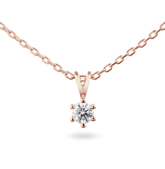  Kette - Solitaire Classique - 0.15ct