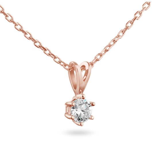  Necklace - Solitaire Classique - 0.3ct