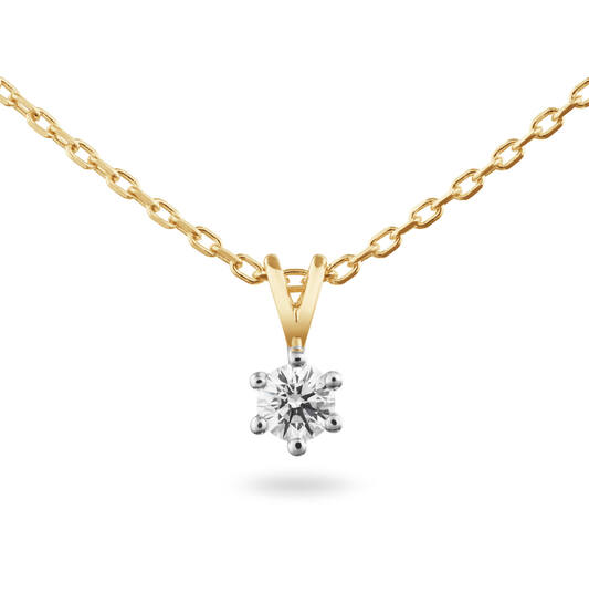  Necklace - Solitaire Classique - 0.15ct