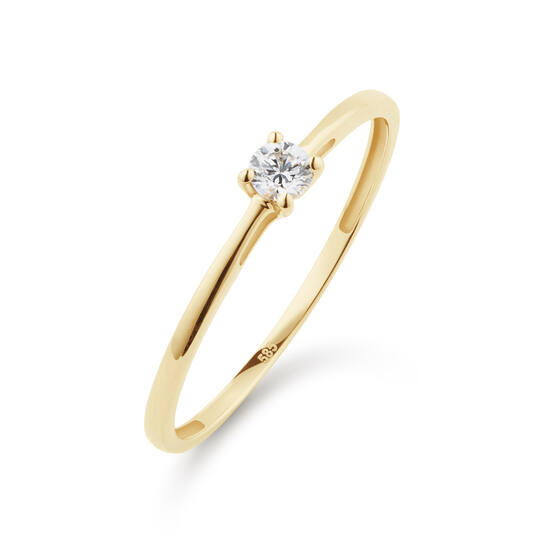  Rings - Solitaire Moderne - 0.1ct