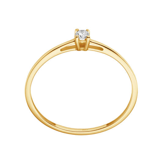  Rings - Solitaire Moderne - 0.1ct