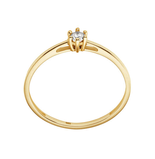  Bagues - Solitaire Classique - 0.1ct