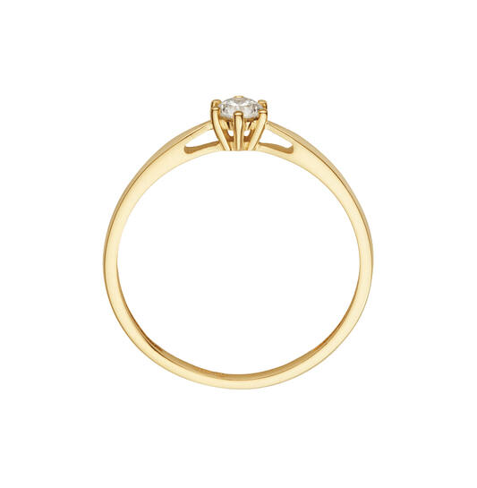  Bagues - Solitaire Classique - 0.2ct