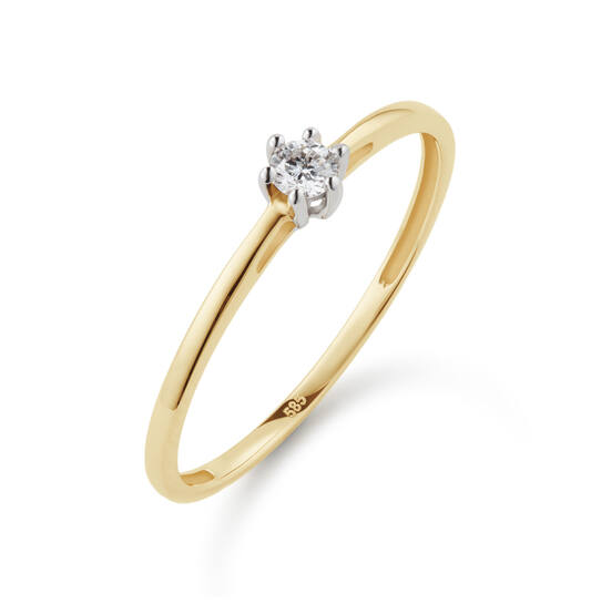  Rings - Solitaire Classique - 0.1ct