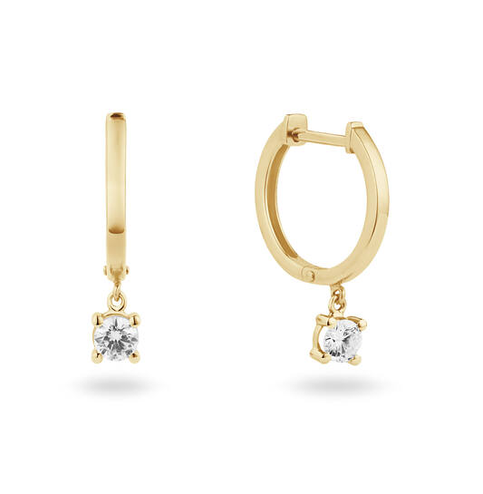  Ohrringe - Solitaire Moderne - 0.4ct