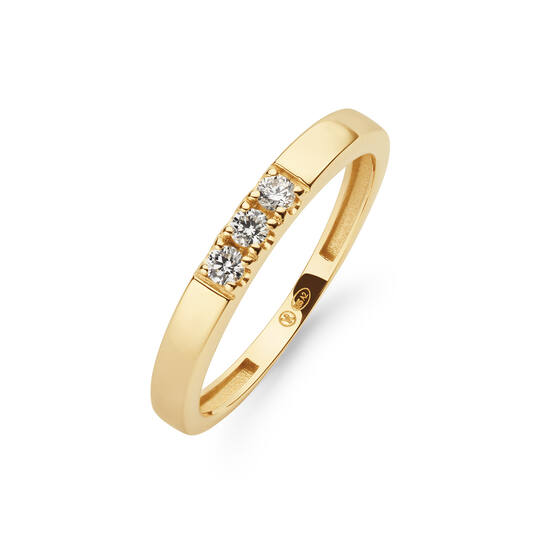  Bagues pierre - Alliance - 0.15ct