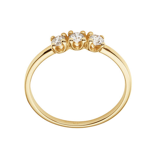  Ringen met steen - Memoire - 0.3ct