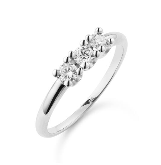  Ringen met steen - Memoire - 0.45ct