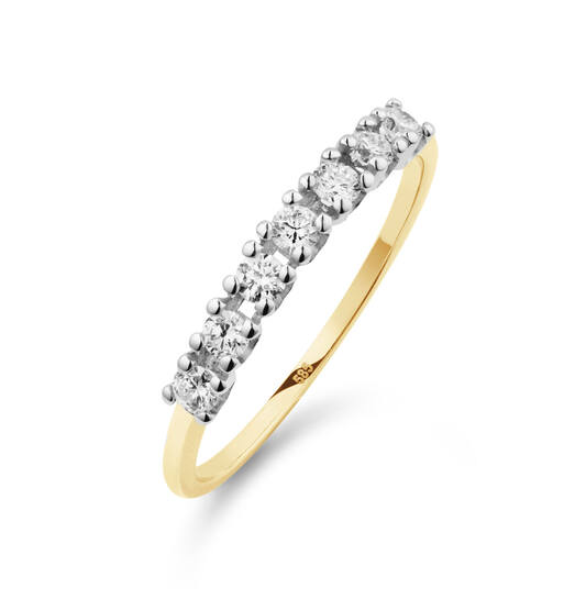  Ringe mit Stein - Memoire - 0.35ct