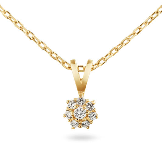  Collier - Rosette - 0.13ct