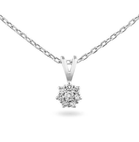  Necklace - Rosette - 0.13ct