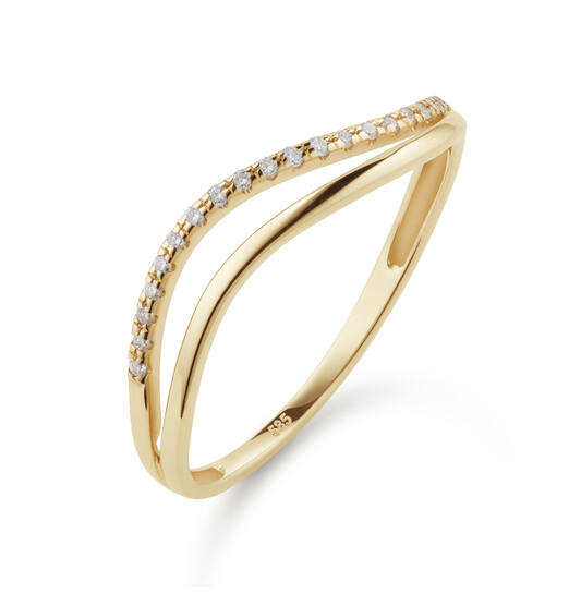  Rings with stone - Infini - 0.08ct
