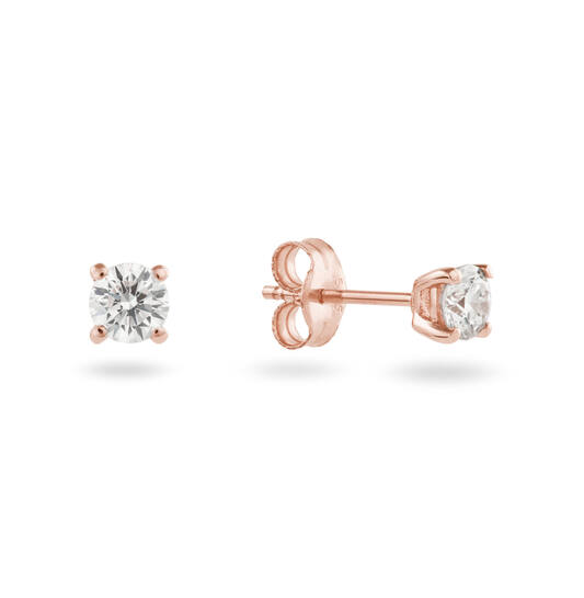  Oorstekers - Solitaire Moderne - 0.4ct
