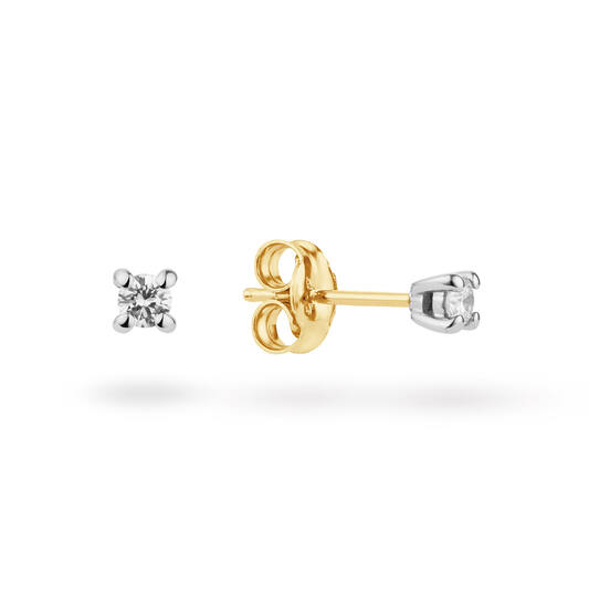  Ohrstecker - Solitaire Moderne - 0.1ct