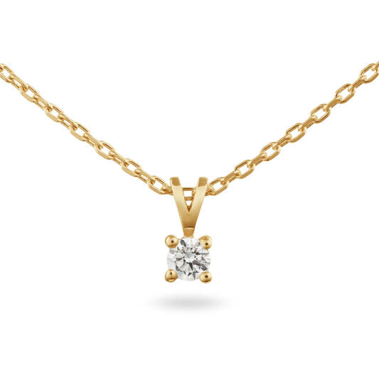  Kette - Solitaire Moderne - 0.15ct