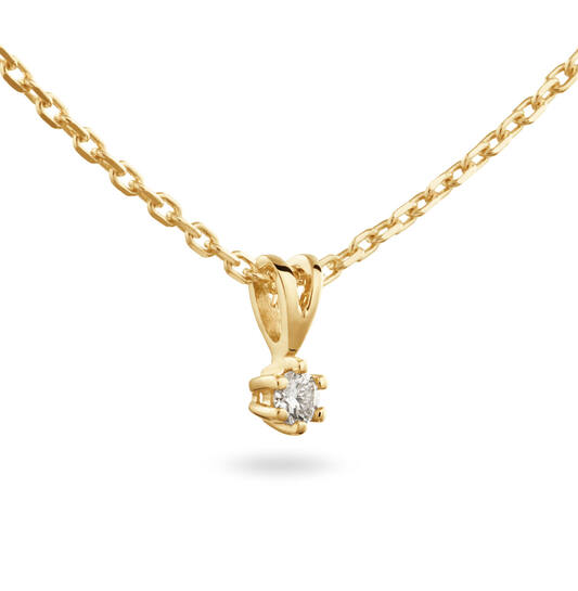  Collier - Solitaire Classique - 0.05ct
