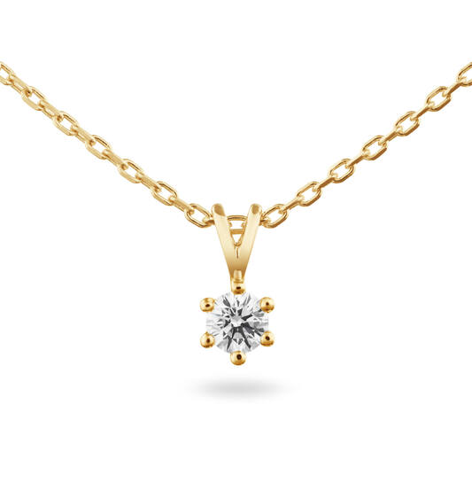  Necklace - Solitaire Classique - 0.15ct