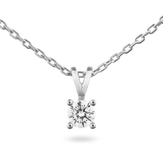  Collier - Solitaire Moderne - 0.5ct