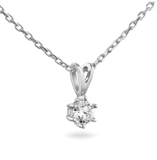  Collier - Solitaire Classique - 0.3ct