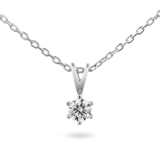  Kette - Solitaire Classique - 0.5ct