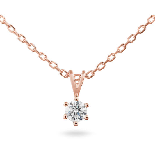  Necklace - Solitaire Classique - 0.2ct