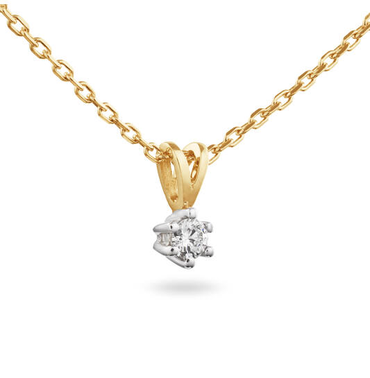  Kette - Solitaire Classique - 0.15ct