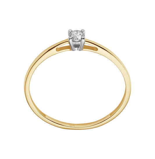  Rings - Solitaire Moderne - 0.15ct
