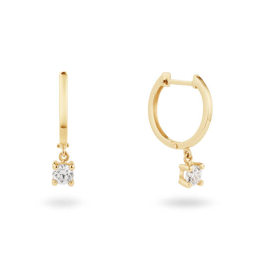  Ohrringe - Solitaire Moderne - 0.3ct