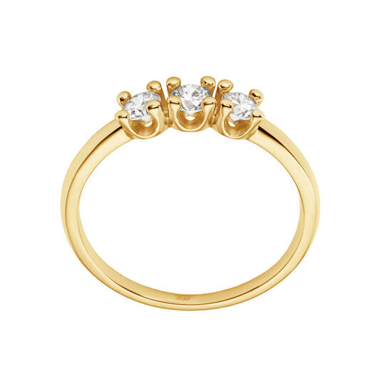  Ringen met steen - Memoire - 0.45ct