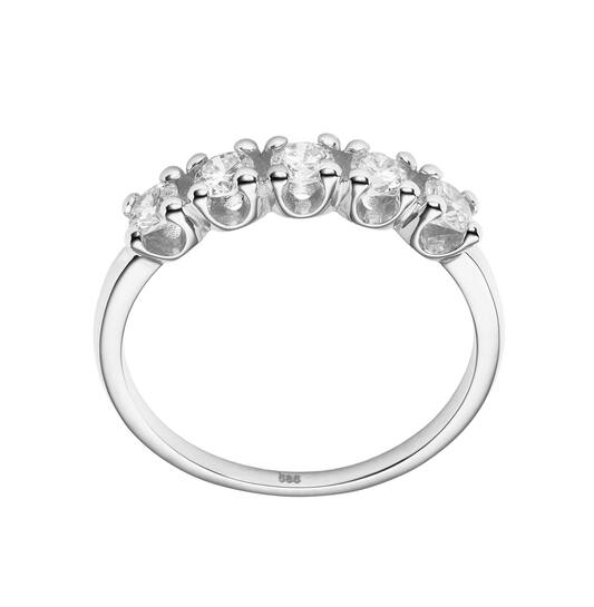  Ringe mit Stein - Memoire - 0.75ct