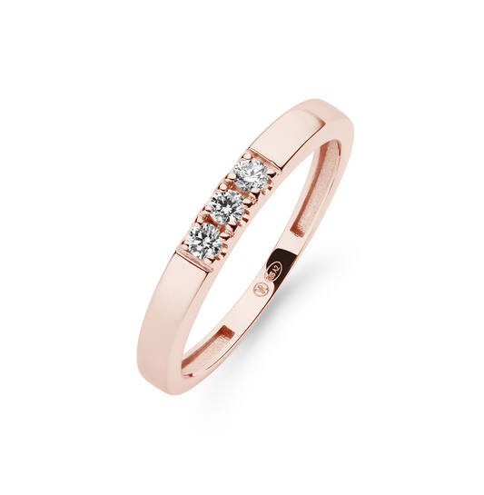  Rings with stone - Alliance - 0.15ct
