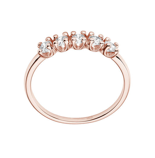  Ringe mit Stein - Memoire - 0.5ct
