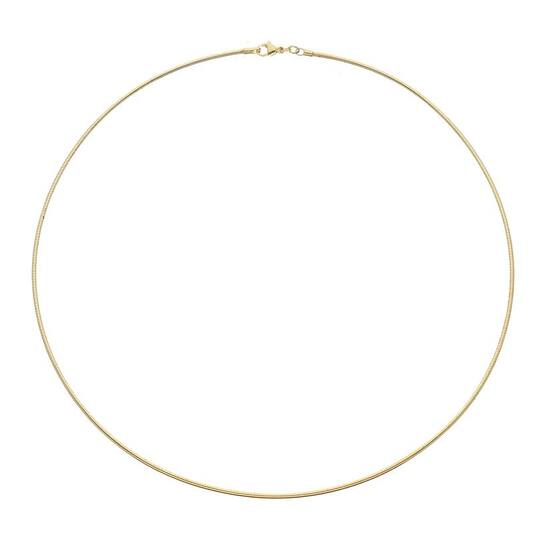  Collier - Rond - Omega - Doublé - 45cm