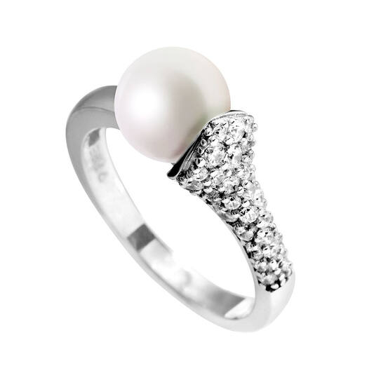  Ringe mit Stein - Silber - Zirkonia