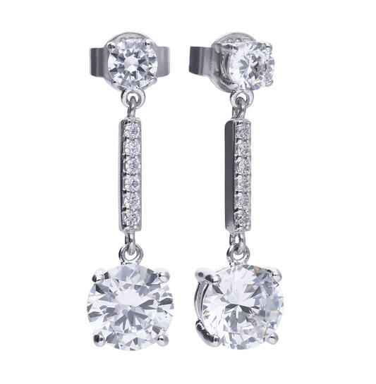  Oorhanger - Zilver - Zirkonia